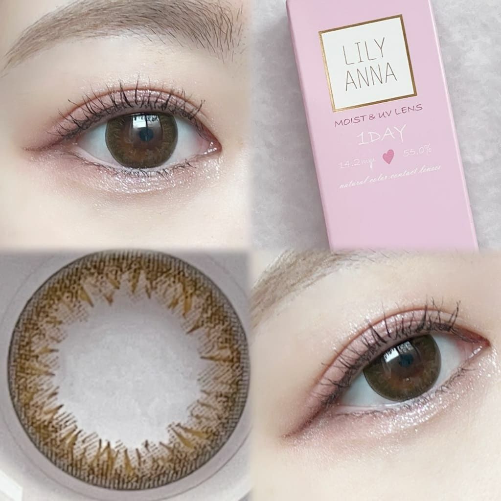 リリーアンナ　サランブラウン　装用画像