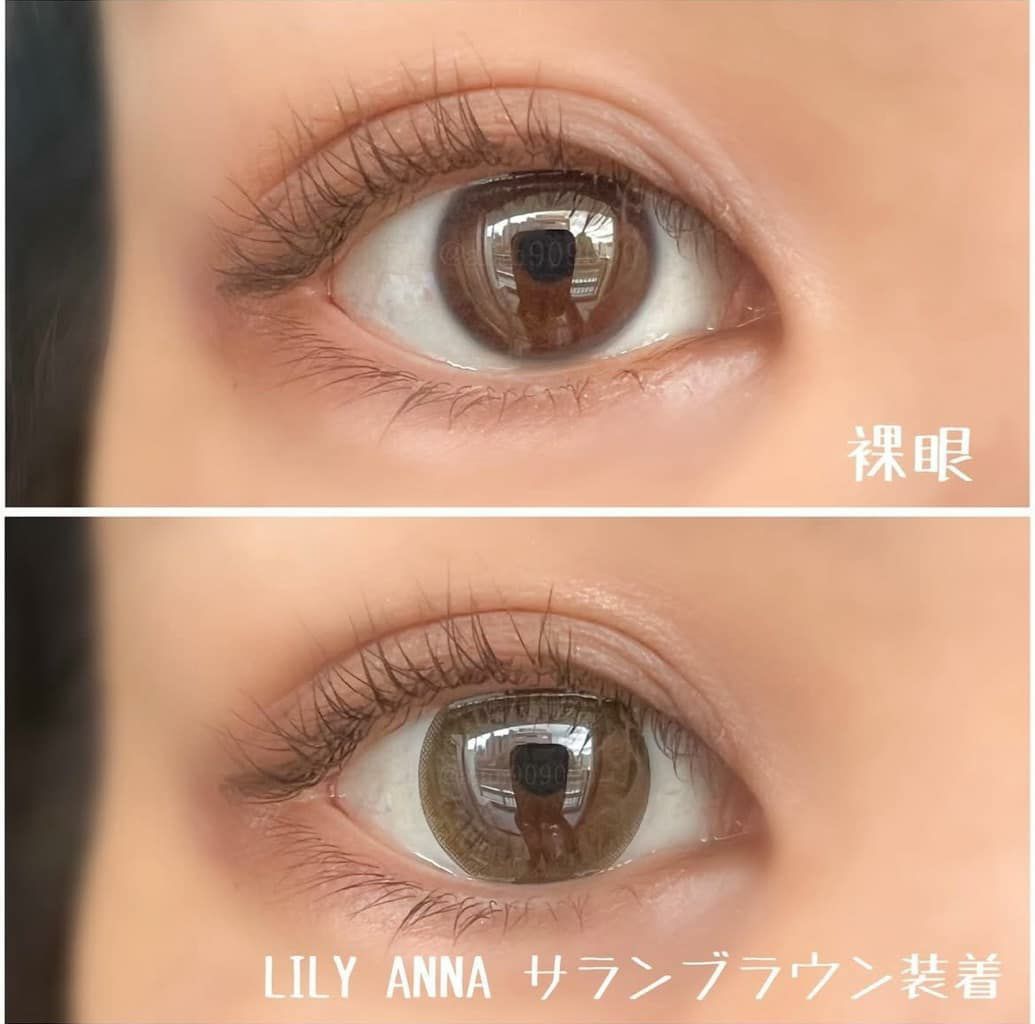リリーアンナ　サランブラウン　装用画像