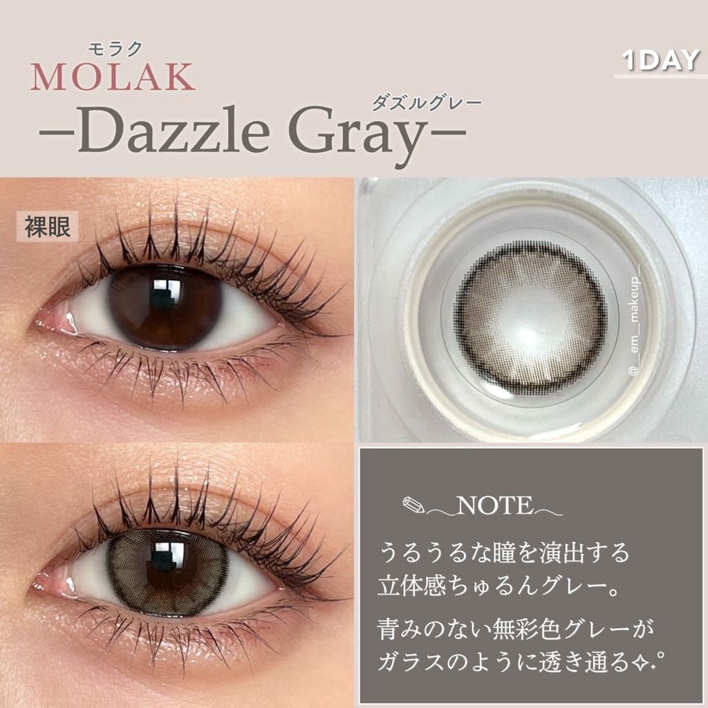モラク　ダズルグレー　装用画像