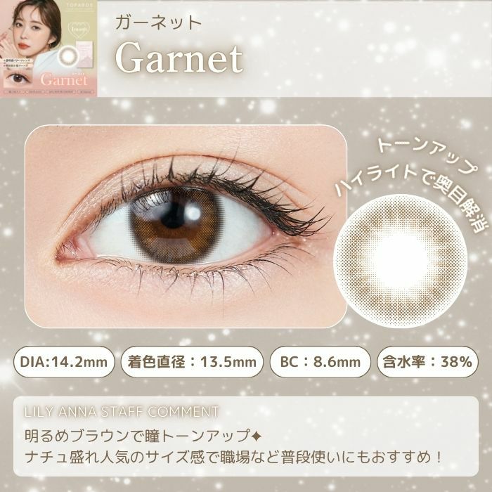 トパーズ　マンスリー　ガーネット　スタッフコメント