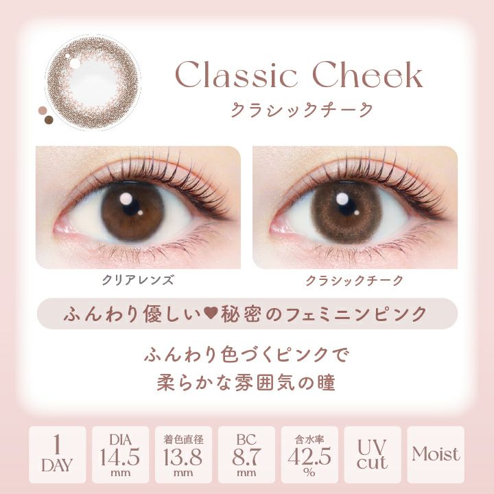 エバーカラーワンデーナチュラルクラシックチーク 新木優子 レンズポイント