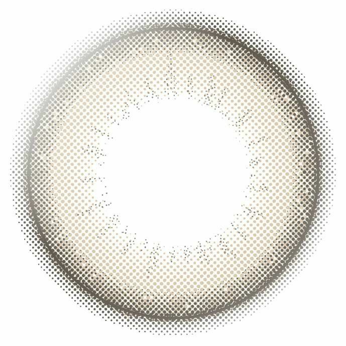 エバーカラーワンデーナチュラル パールベージュ 新木優子 レンズ画像