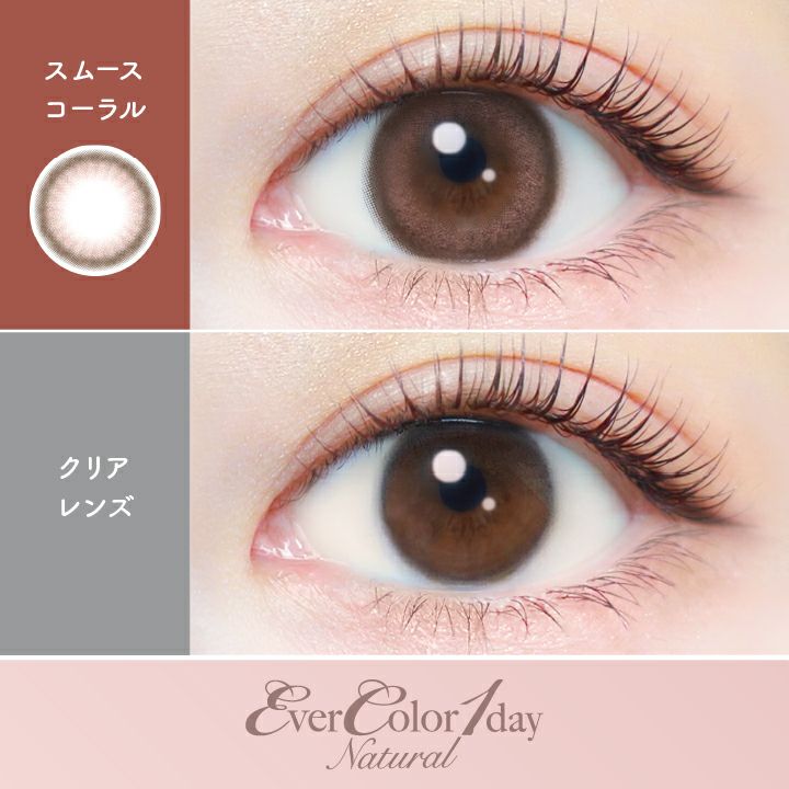 エバーカラーワンデーナチュラル スムースコーラス 新木優子 装用画像