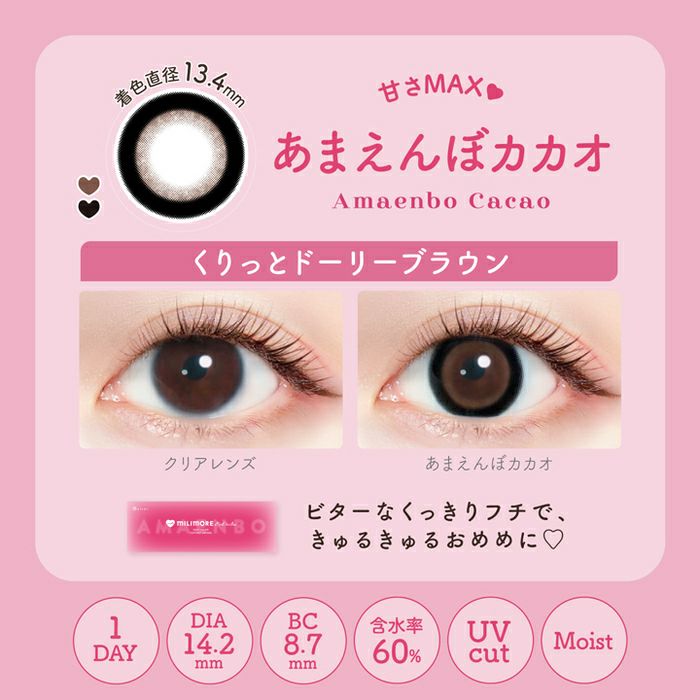 ミリモア　あまえんぼカカオ　比較画像