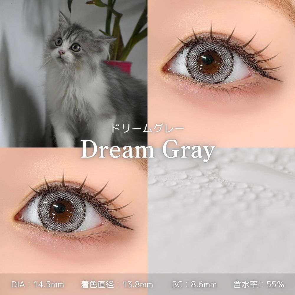 モラクワンデー ドリームグレー 　レンズスペック