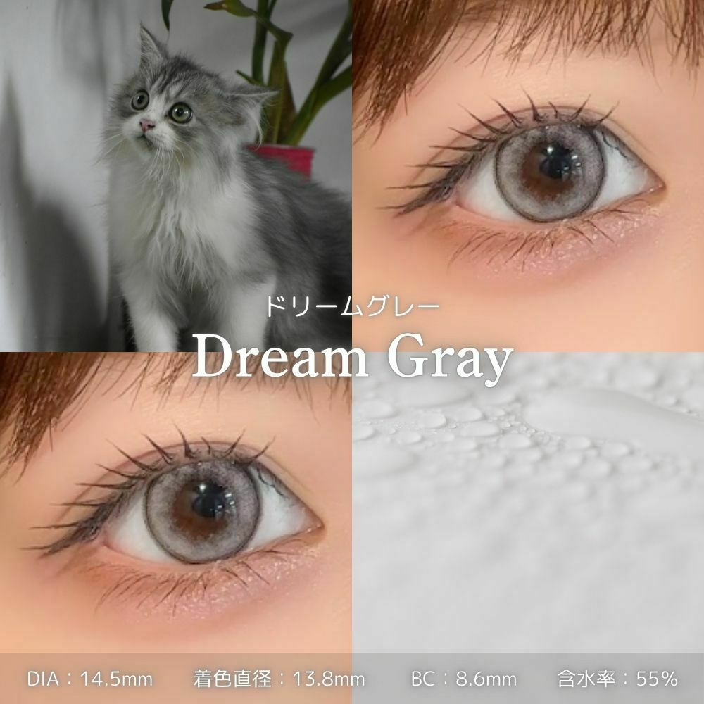 モラクワンデー ドリームグレー 　レンズスペック