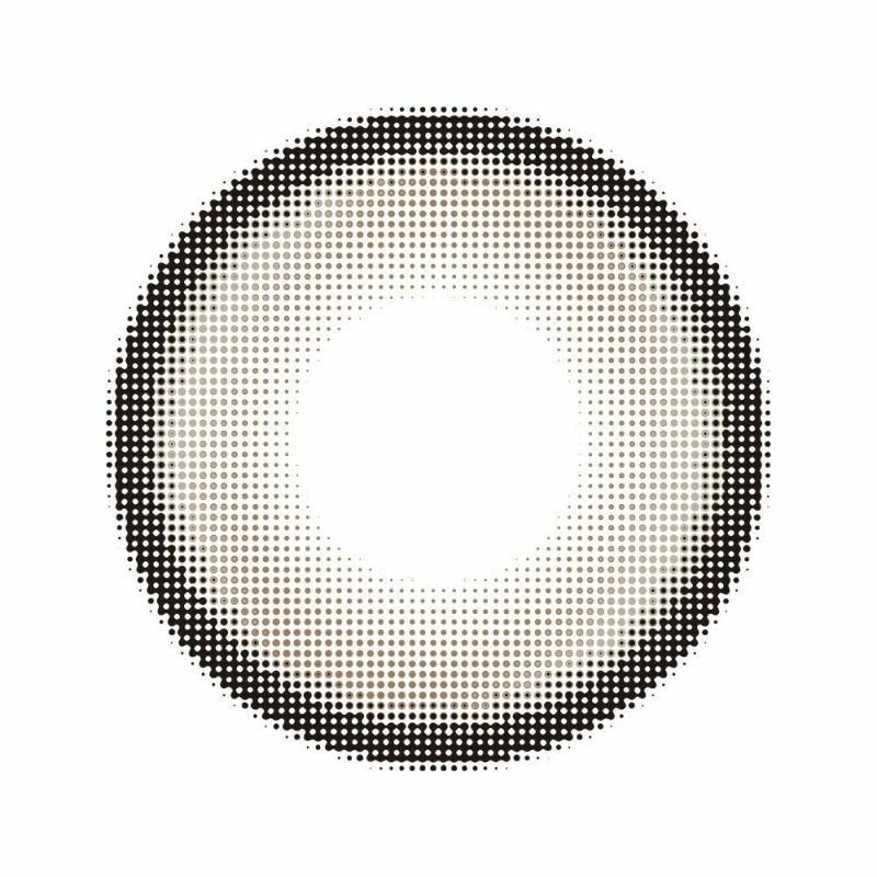  ラルム (LARME) カラコン - 池田エライザ　アディクティーベージュ　レンズ画像