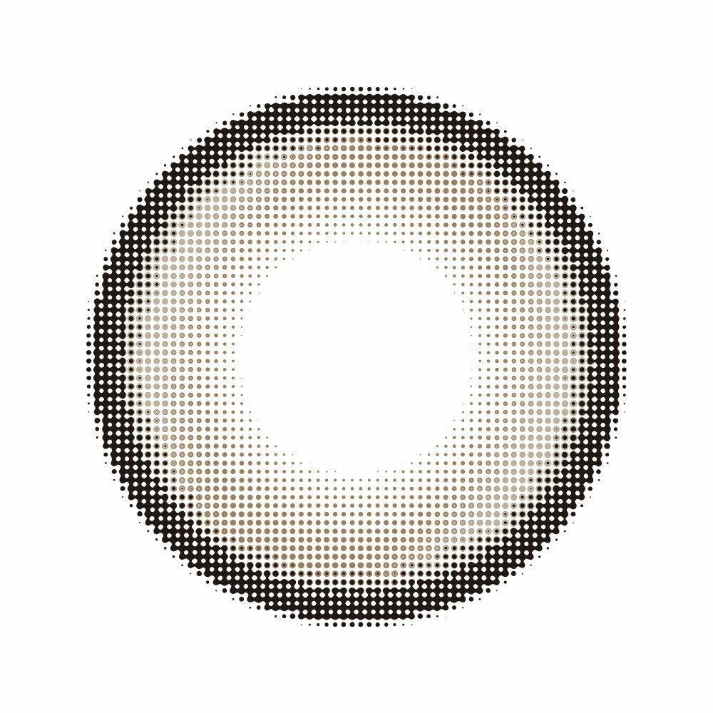  ラルム (LARME) カラコン - 池田エライザ　アディクティーベージュ　レンズ画像