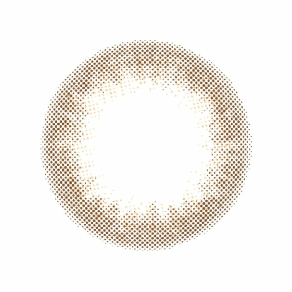 ルミアコンフォート2ウィークサークル カラコン 森絵梨佳 パフブラウン レンズ画像