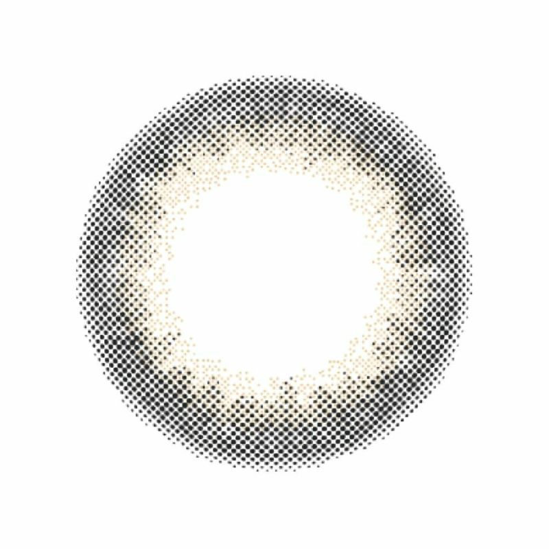 ルミアコンフォート2ウィークサークル 森絵梨佳　カラコン ルースブラック レンズ画像