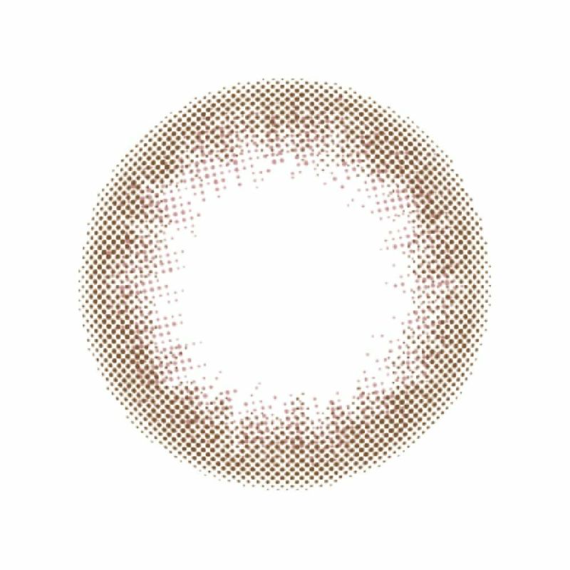 ルミアコンフォート2ウィークサークル 森絵梨佳　カラコン ワッフルピンク レンズ画像