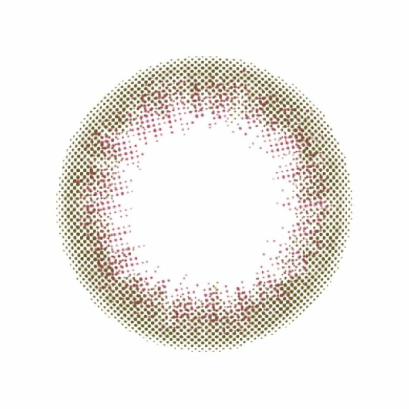 ルミアコンフォート2ウィークサークル 森絵梨佳　カラコン メロウカーキ　レンズ画像