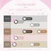 エバーカラー (EverColor) カラコン - 新木優子　カラーチャート