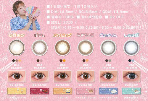 とりーてぃー ワンデー カラコン - 辻希美 ばさし カラーチャート