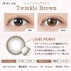 モラク(MOLAK) カラコン - 宮脇咲良 トゥインクルブラウン 装用画像