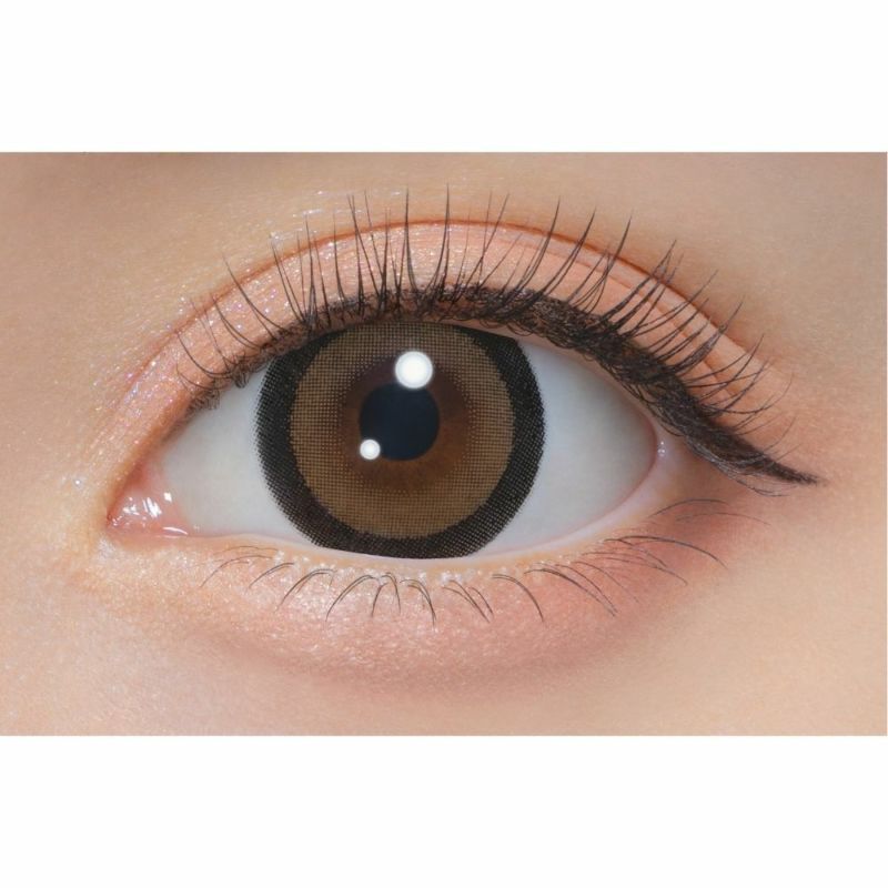 ミシュー (michou) カラコン - 進撃のノア ワンデー ロイヤルモカ 装用画像