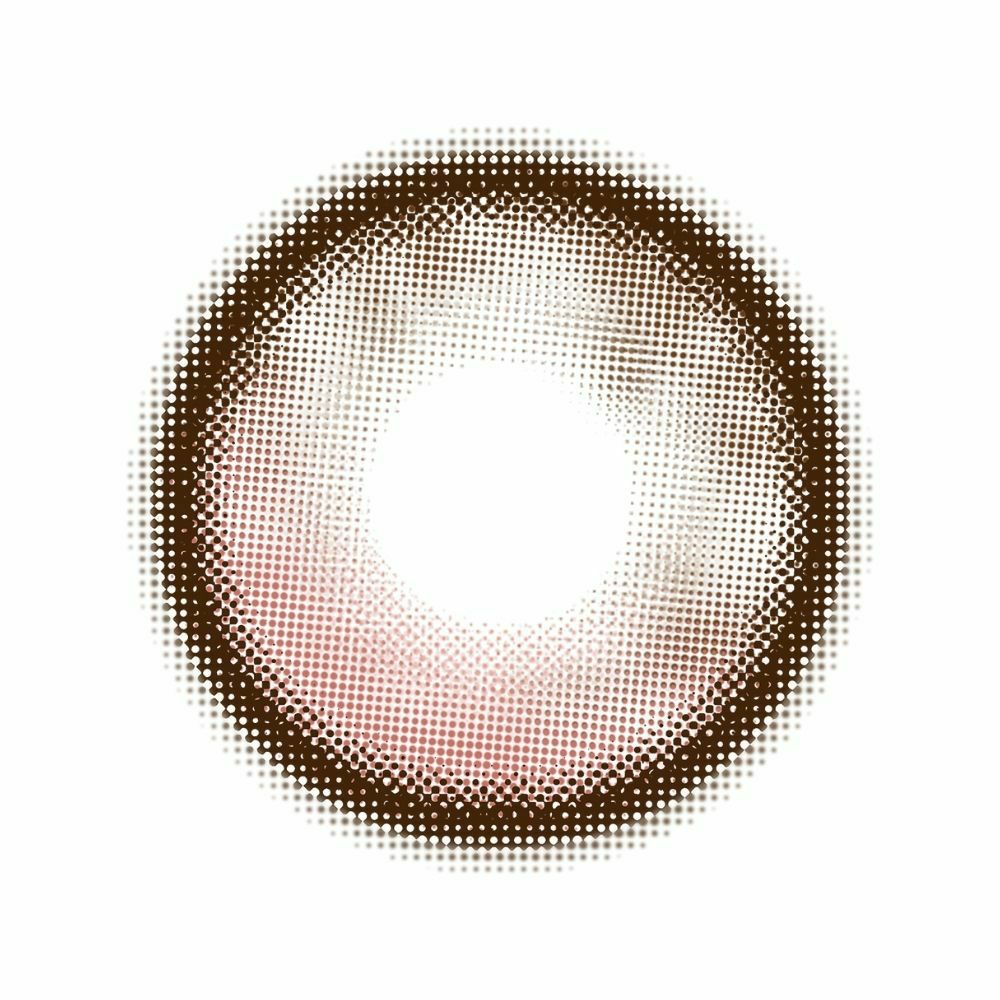 オマイオ　カラコン　シークレットピンクブラウン　レンズ