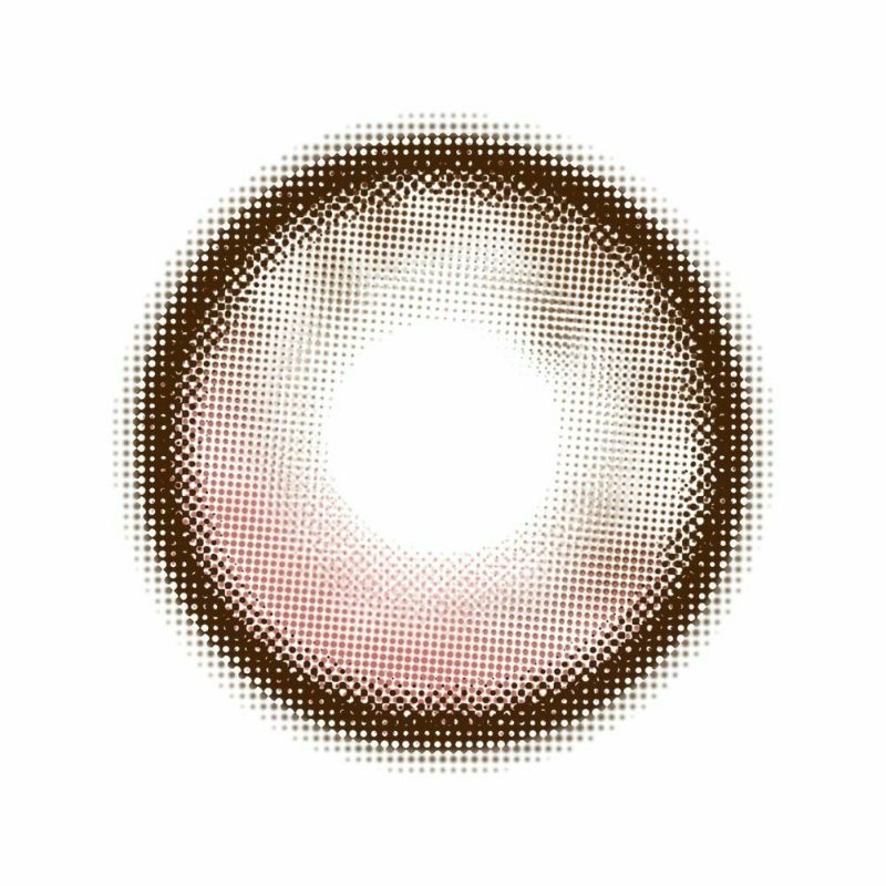 オマイオ (OMYO) カラコン [1month] オマイオ シークレットピンクブラウン レンズ画像