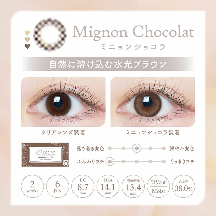 [2week] エルージュ ミニョンショコラ　カラー詳細説明