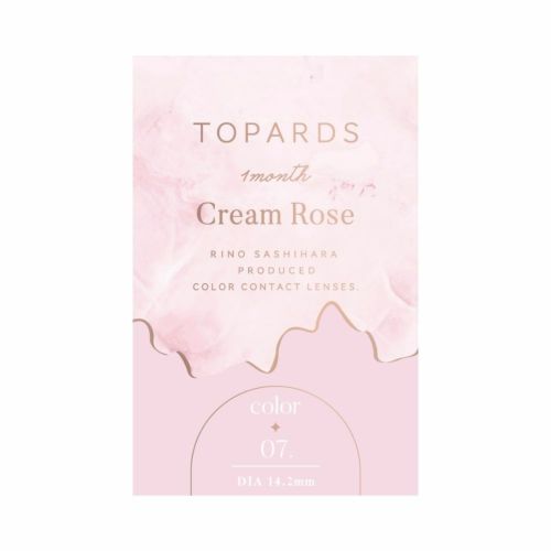 トパーズ(TOPARDS) カラコン - 指原莉乃(さっしー) [1month] トパーズ クリームローズ パッケージ画像