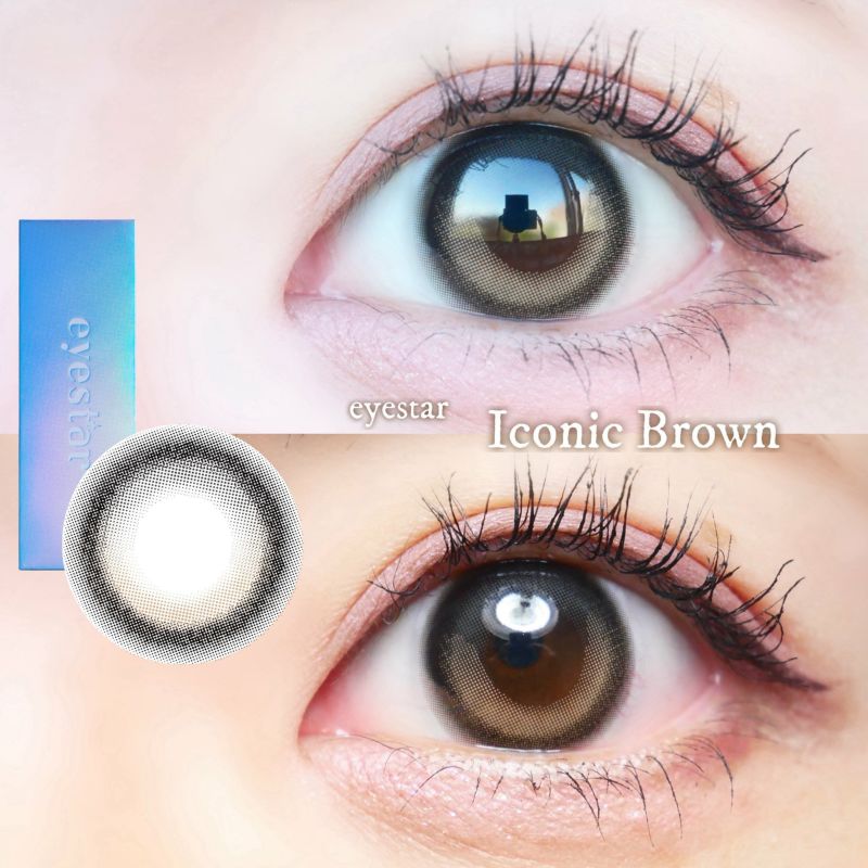 アイスタ―　アイコニックブラウン　装用画像