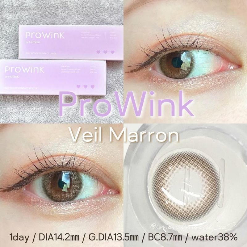 プロウィンク　ヴェールマロン　装用画像