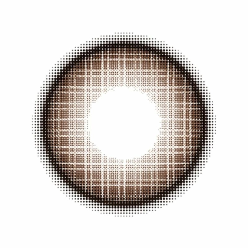 フルーリー　ワッフルチェックブラウン　レンズ画像