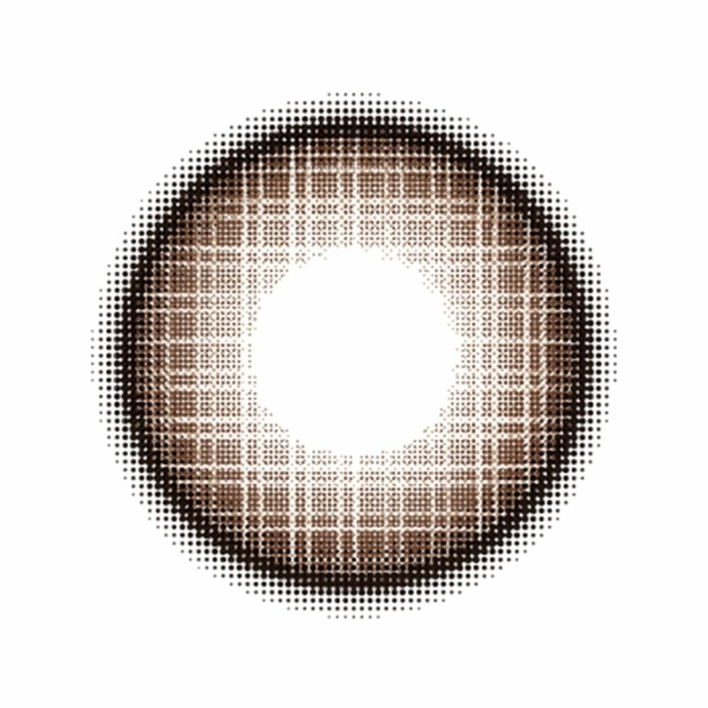 フルーリー　ワッフルチェックブラウン　レンズ画像
