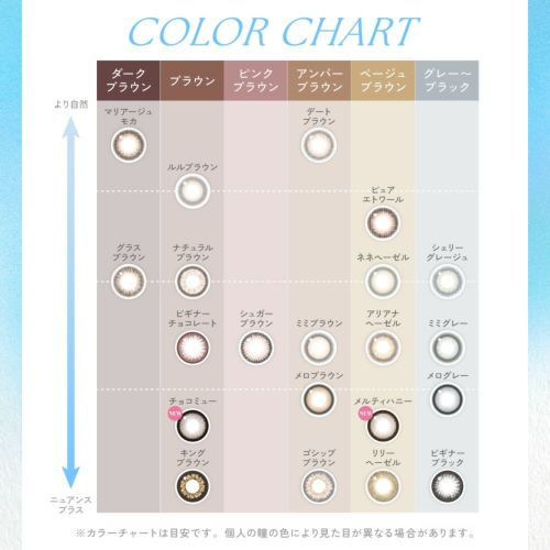 キャンマジ　1day　カラーチャート