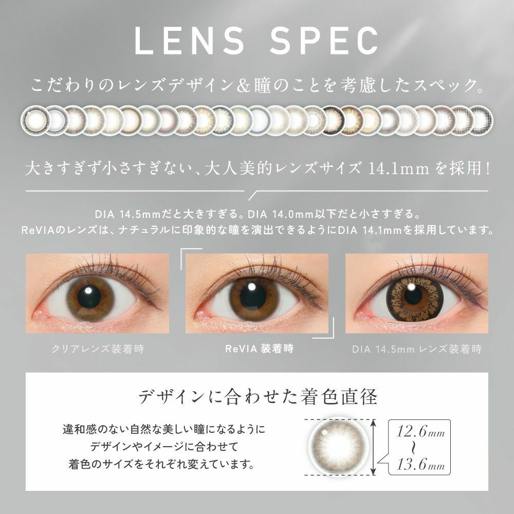 [1day] レヴィア ピュアグロー　レンズスペック