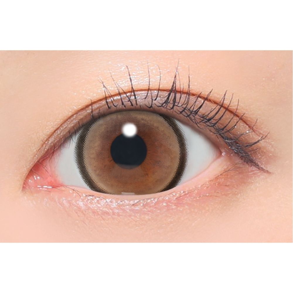 ファビュラス　メロブラウン　装用画像